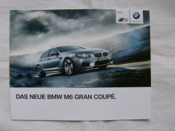 BMW M6 Gran Coupè F06 Flyer 2012 NEU