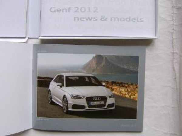Audi Genf 2012 Pressemappe A3 s line,A6 allroad quattro