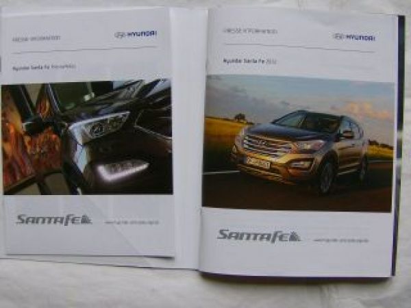 Hyundai Santa Fe Pressemappe 2012 Rarität