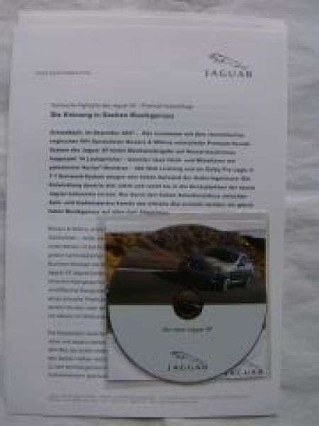 Jaguar XF Presseinfomation Dezember 2007