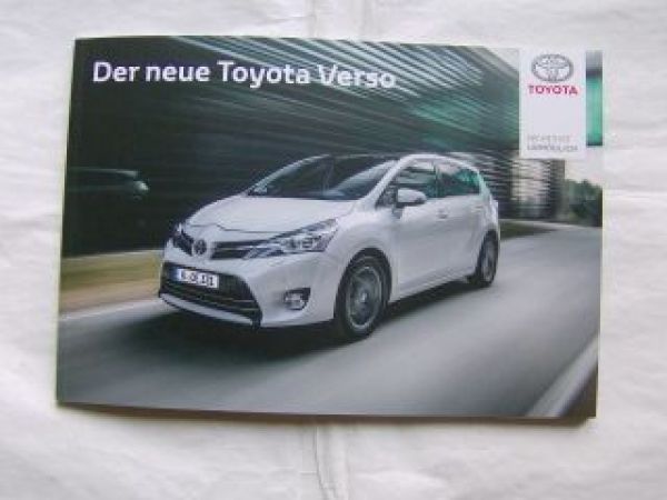 Toyota Verso Pressemappe Januar 2013