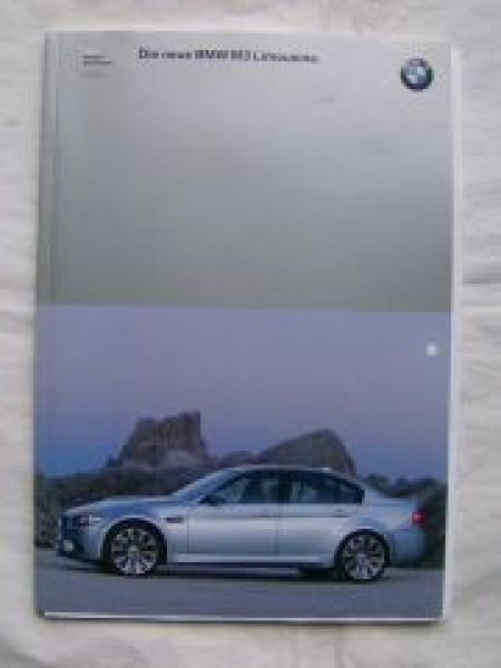 BMW M3 E90 Limousine Pressemappe Oktober 2007
