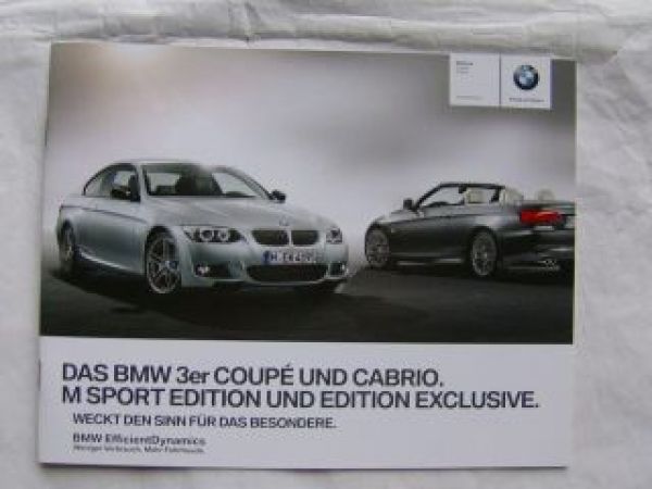 BMW 3er Coupè E92 +Cabrio E93 M Sport Edition & Edition Exclusiv