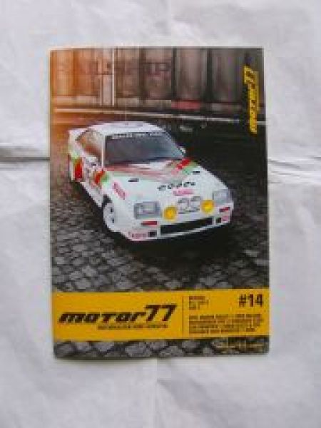 Motor77 Winter 1/2013 Nr.14 Manta Rallye,M535i E28