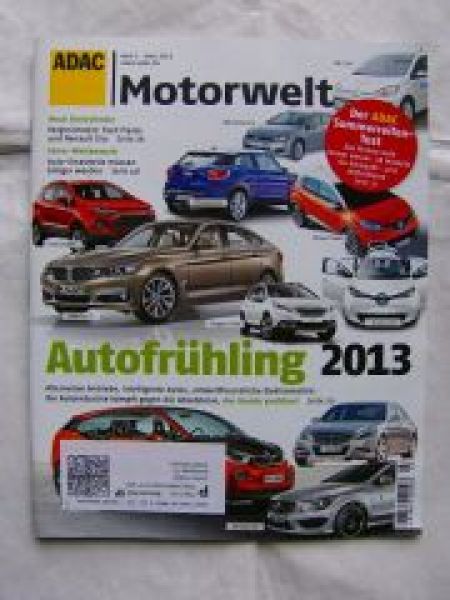 ADAC motorwelt 3/2013 Fiesta vs. Clio,CLA,i3,Renault ZOE