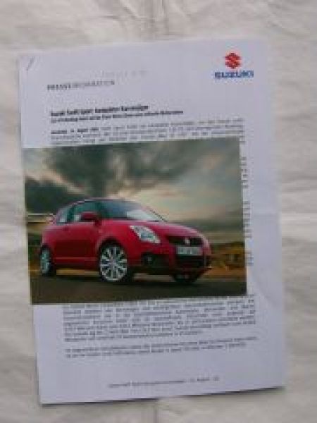 Suzuki Swift Sport Presseinformation August 2006