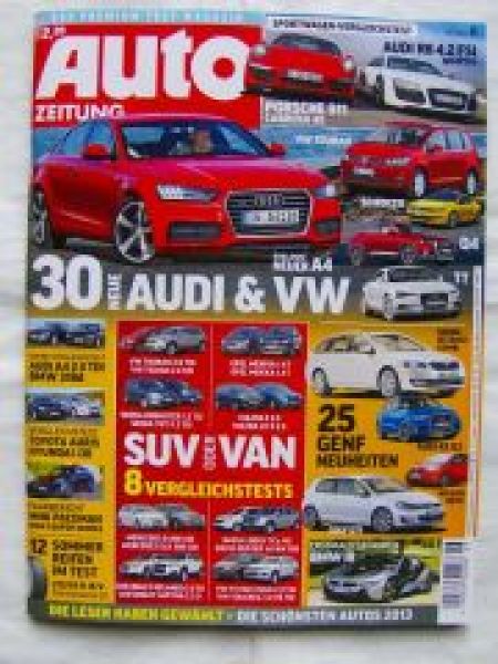 Auto Zeitung 6/2013 Meriva vs. Mokka,Touran vs. Tiguan