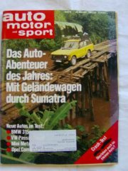 ams 10/1981 BMW 315 E21,Passat Diesel 32b,Mini Metro