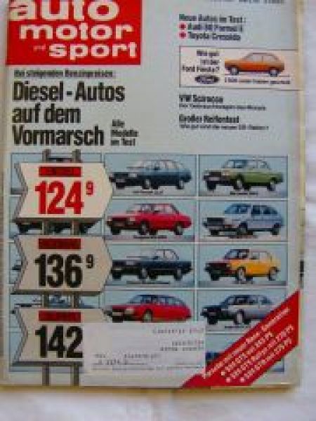 ams 11/1981 Audi 80 Formel E,Toyota Cressida,VW Scirocco