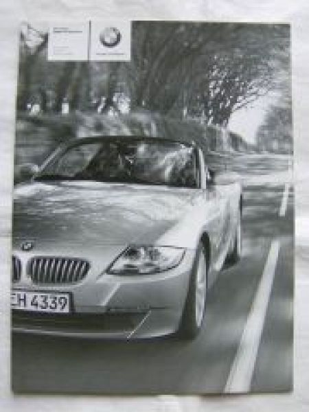 Z4 2.0i 2.5i 2.5si 3.0si Roadster E85 Januar 2006