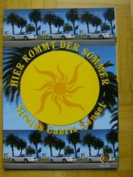 Chrysler Stratus Cabrio Sunset Prospekt 3/1998 NEU