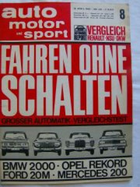 auto motor & sport 8/1966