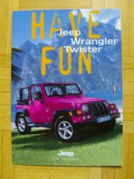 Jeep Wrangler Twister Propekt Rarität NEU 6/1997