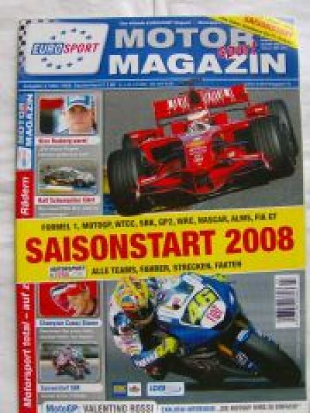 Motor sport Magazin 3/2008 F1,WTCC,GP2,WRC,Nascar