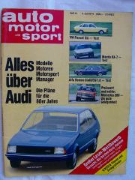 ams 14/1979 VW Passat GLi, Mazda RX-7,Alfa Romeo Giulietta 1.8,