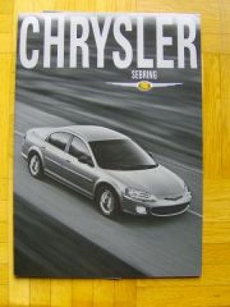 Chrysler Sebring Prospekt +Preisliste 9/2001 NEU
