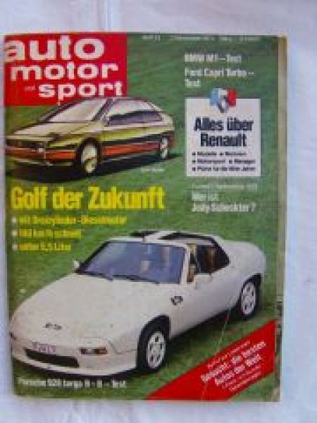 ams 23/1979 BMW M1 E26, Ford Capri Turbo, Porsche 928 targa B+B,