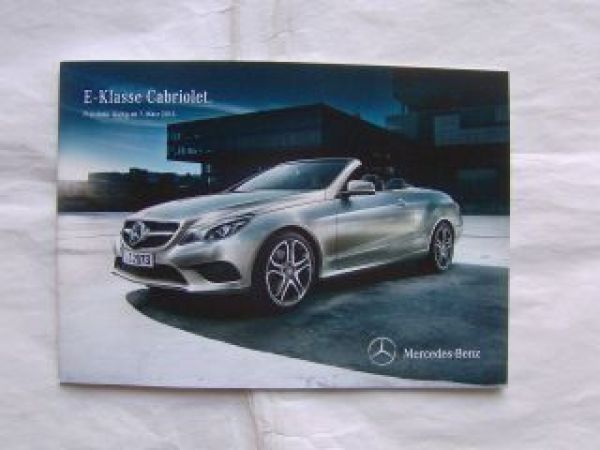 Mercedes Benz E-Klasse Cabriolet 7.März 2013 Facelift