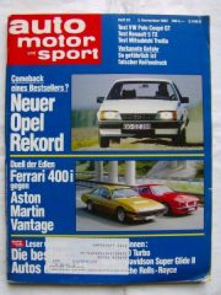 ams 22/1982 VW Polo Coupè GT, Renault 5 TX,Tredia,