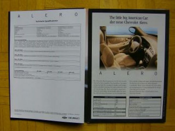 Chevrolet Alero Prospekt 1998 NEU +Farben