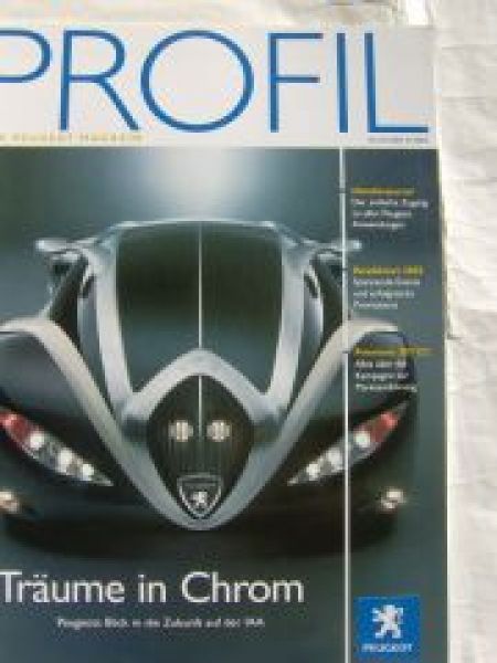 Peugeot Profil Magazin 4/2003 307CC,4002,407 Elixir