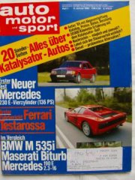 ams 1/1985 Mercedes Benz 230E W124,Ferrari Testarossa,