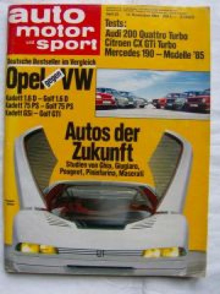 ams 23/1984 Audi 200 Quattro Turbo (Typ44),Citroen CX GTi Turbo,