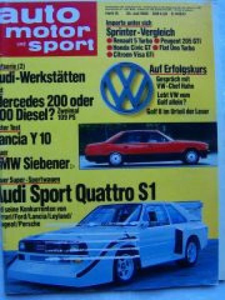 ams 15/1985 Renault 5 Turbo vs. 205GTI vs. Honda Civic GTi