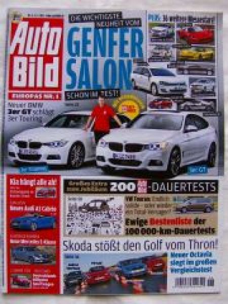 Auto Bild 6/2013 BMW 3er Touring F31 vs. GT,A3 Cabrio,