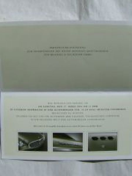 Maserati Quattroporte Einladung Vorstellung März 2004