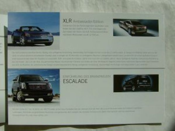 Cadillac BLS,SRX,CTS Business Edition,STS,Escalade,