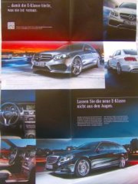 Mercedes Benz E-Klasse Poster Prospekt Februar 2013