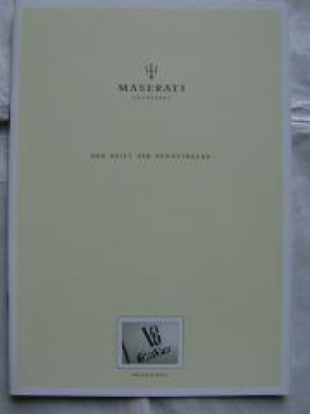 Maserati Gransport Pressespiegel 2004 V8 NEU