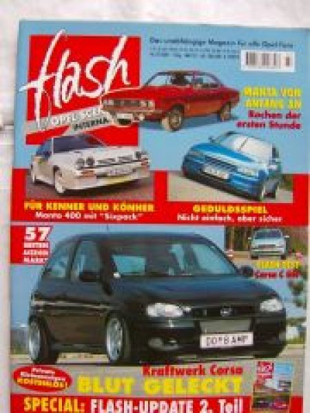 Opel flash Scene 7/2001 Manta B 400,Manta A,Corsa C GSi