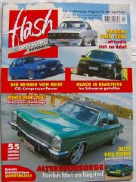 Opel flash scene 4/2001 Manta A, Kadett,GT,Astra Cabriolet,