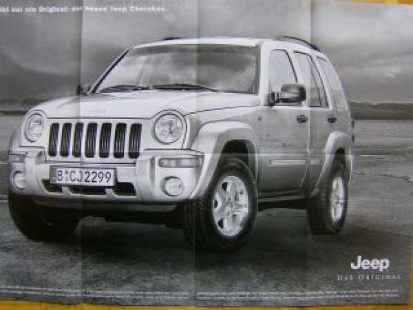 Jeep Cherokee Sport +Limited Poster 2001 NEU