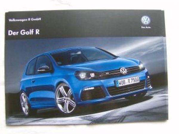 VW Golf VI R Prospekt Februar 2012 NEU