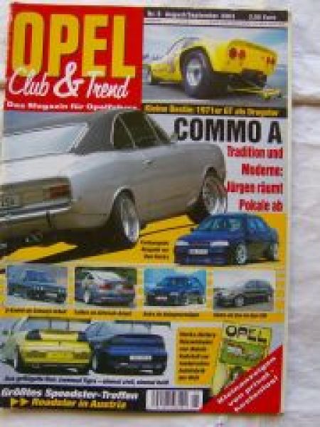 Opel Club & Trend 5/2003 GT Dragster,Manta A,Sintra,