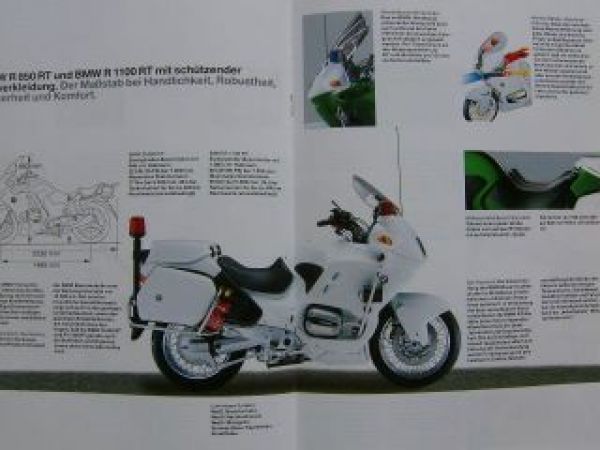 BMW R850R R1100R 1100RT Polizei Notarzt Juli 1998