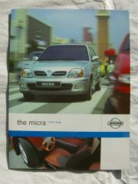 Nissan the micra model range K11 England Prospekt Brochure