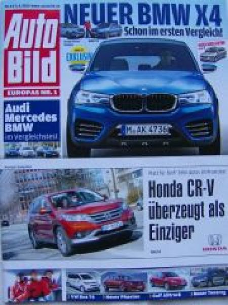 Auto Bild 14/2013 Honda CR-V,X4 F26,Range Rover Evoque