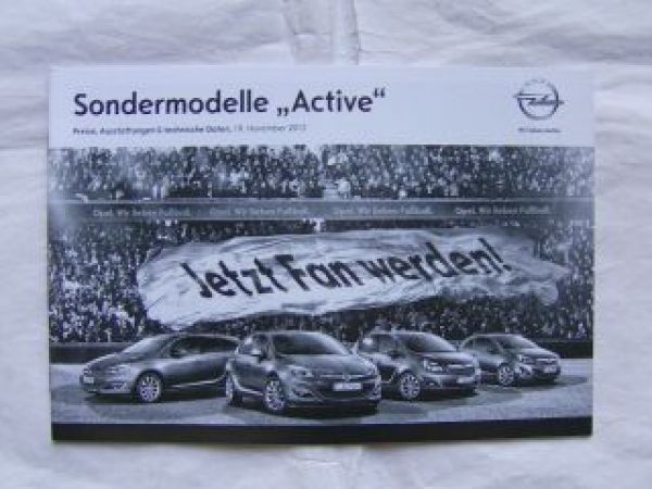 Opel Sondermodelle Active 19.November 2012 NEU