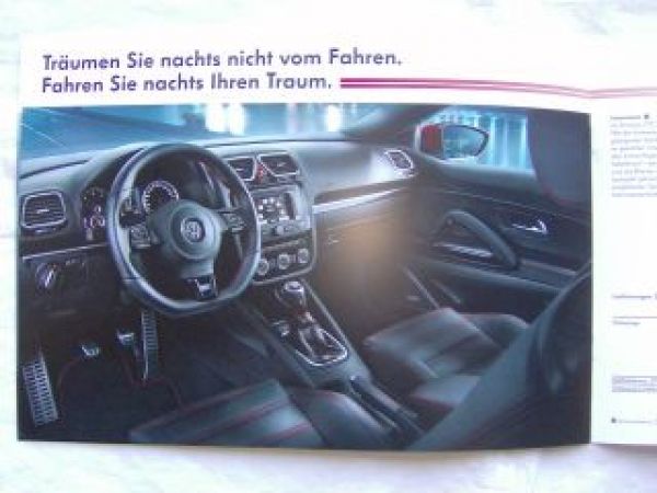 VW Scirocco GTS Oktober 2012 Sonderprospekt NEU