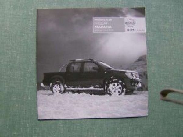Nissan Navara 4/2006 Preisliste NEU