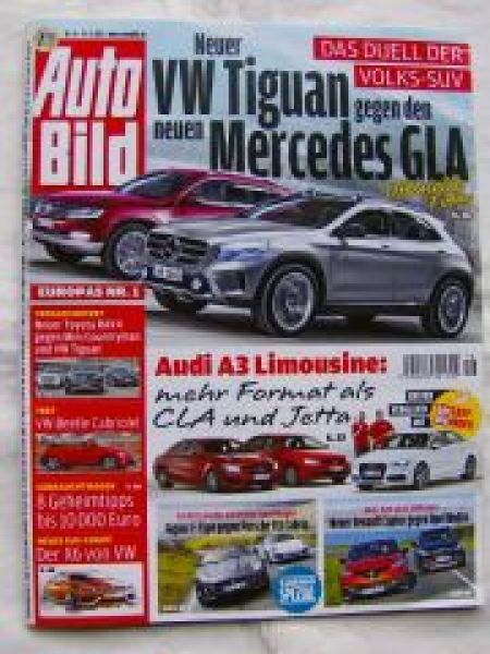Auto Bild 16/2013 Tiguan vs. GLA, Captur vs. Mokka,