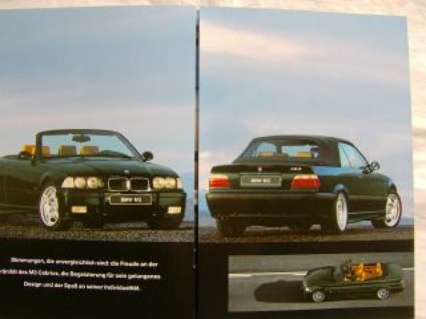 BMW M3 Cabriolet E36 März 1996 Rarität Prospekt