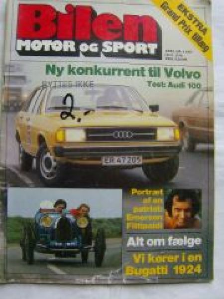 Bilen Motor og Sport Audi 100GL Typ43,Ford Versailles