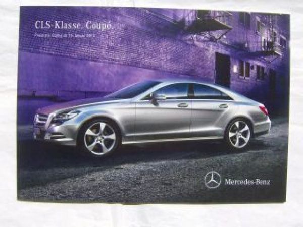 CLS-Klasse Coupè BR218 15. Januar 2013 NEU