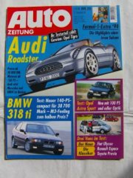 Auto Zeitung 25/1994 BMW 318ti compact,Fiat Ulysse vs. Espace vs