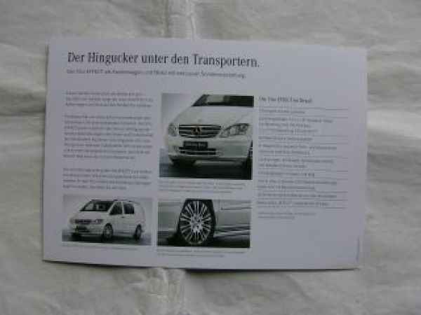 Mercedes Benz Vito EFFECT Juli 2012 Prospektblatt